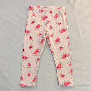 Cat & Jack - 2T Watermelon Print Kids Leggings - Pink